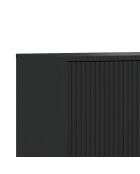 Meuble TV  2 portes Roma noir - 61x153.5x40 cm