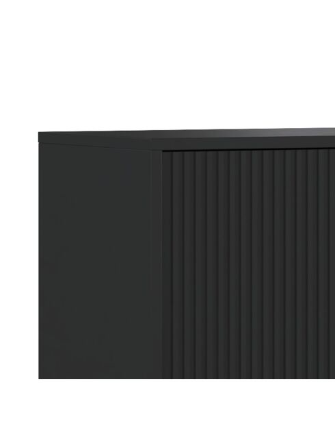 Meuble TV  2 portes Roma noir - 61x153.5x40 cm