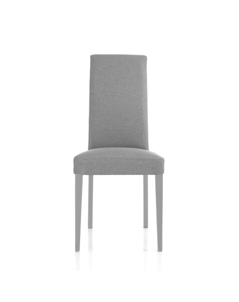 2 Chaises Lella Tissu grises - 100x46x45 cm