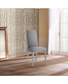 2 Chaises Lella Tissu grises - 100x46x45 cm