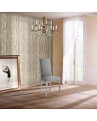2 Chaises Lella Tissu grises - 100x46x45 cm
