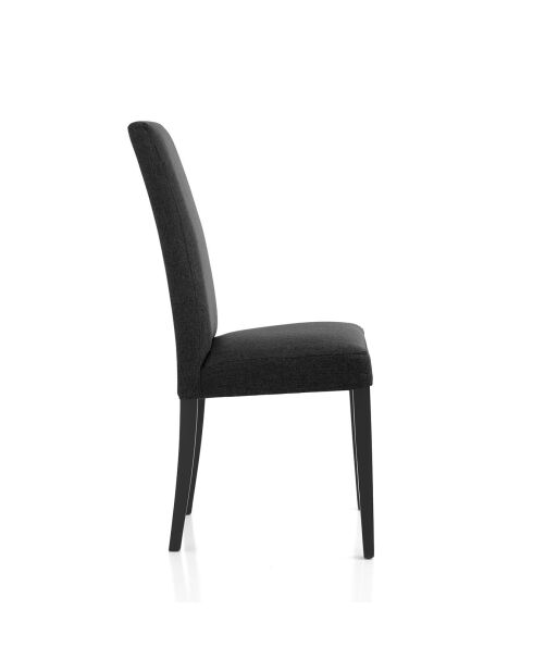 2 Chaises Lella Tissu anthracite - 100x46x45 cm