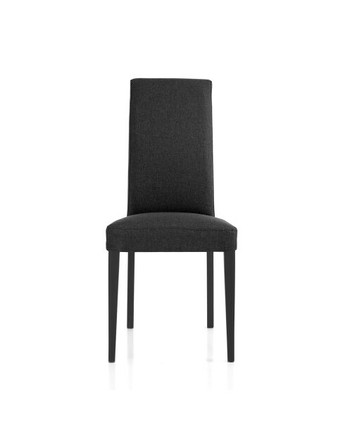 2 Chaises Lella Tissu anthracite - 100x46x45 cm