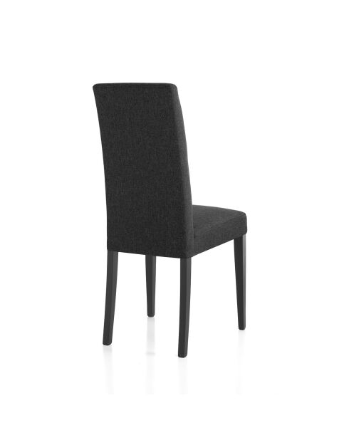 2 Chaises Lella Tissu anthracite - 100x46x45 cm