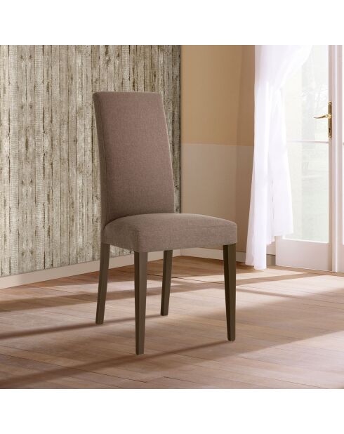 2 Chaises Lella Tissu latte - 100x46x45 cm