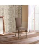 2 Chaises Lella Tissu latte - 100x46x45 cm