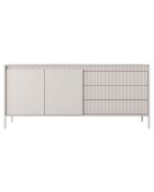 Buffet 2 portes + 3 tiroirs Gharbo beige - 81.4x187.1x39.5 cm