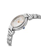Montre Quartz Femme Berletta en Acier & Diamants argentée