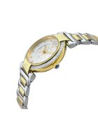 Montre Quartz Femme Berletta en Acier & Diamants argenté/doré