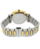 Montre Quartz Femme Berletta en Acier & Diamants argenté/doré