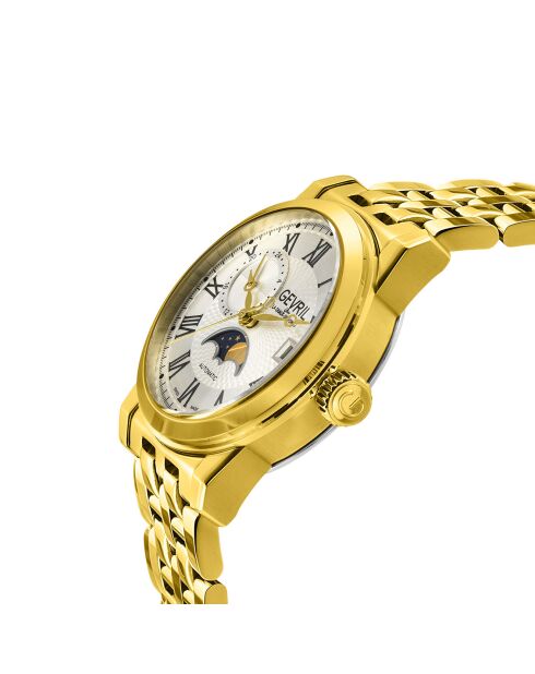 Montre Automatique Homme Madison en Acier dorée