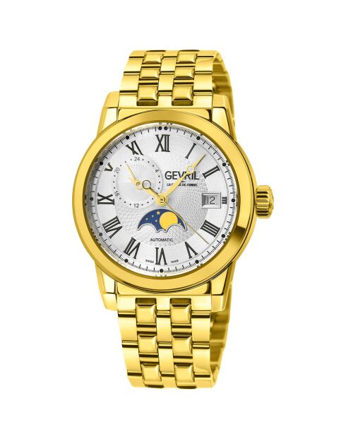Montre Automatique Homme Madison en Acier dorée