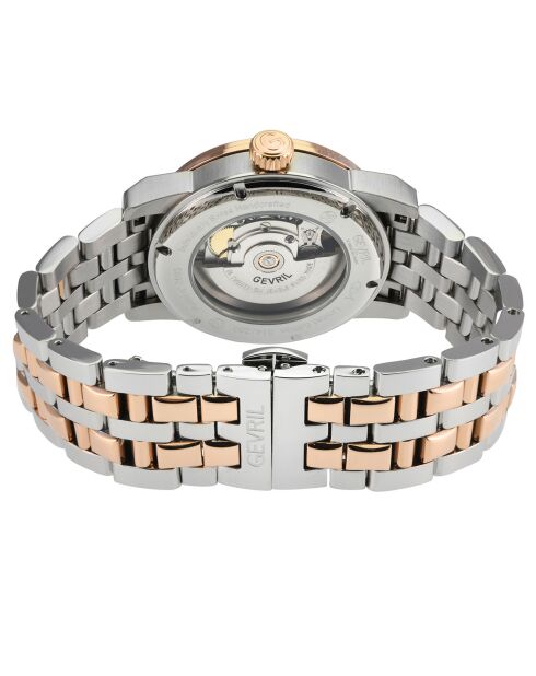 Montre Automatique Homme Madison en Acier argenté/rose doré