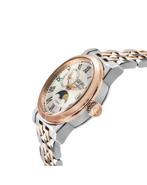 Montre Automatique Homme Madison en Acier argenté/rose doré