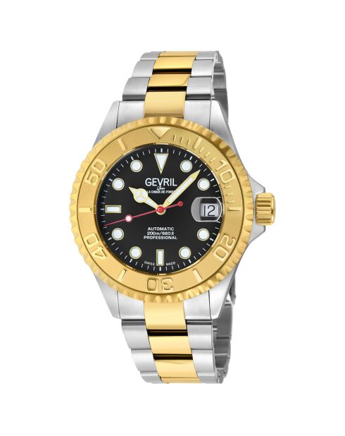 Montre Automatique Homme Wall Street en Acier argenté/doré