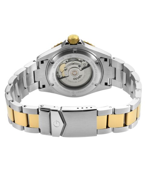 Montre Automatique Homme Wall Street en Acier argenté/doré