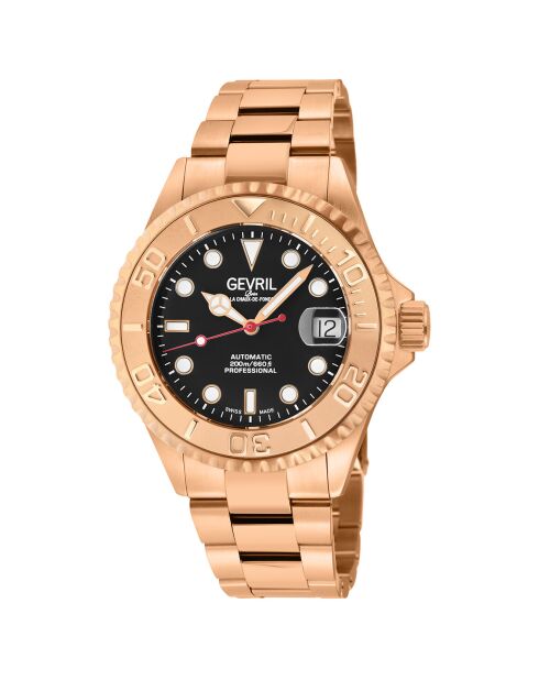 Montre Automatique Homme Wall Street en Acier rose doré