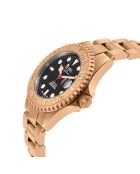 Montre Automatique Homme Wall Street en Acier rose doré