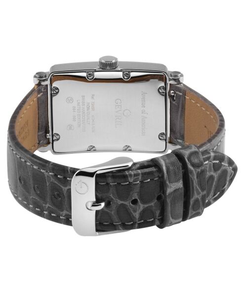 Montre Quartz Femme Avenue of Americas Mini en Cuir noire