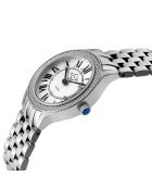 Montre Quartz Femme Milan en Acier & Diamants argentée
