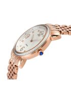 Montre Quartz Femme Ravenna en Acier & Diamants 0.04 ct rose doré