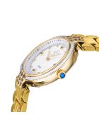 Montre Quartz Femme Matera en Acier & Diamants 0.04 ct dorée