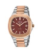 Montre Automatique Homme Potente en Acier argenté/rose doré