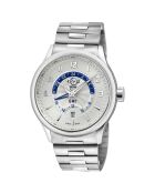 Montre Quartz Homme Giromondo en Acier argentée