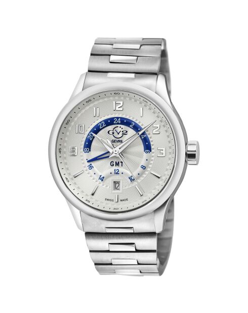 Montre Quartz Homme Giromondo en Acier argentée