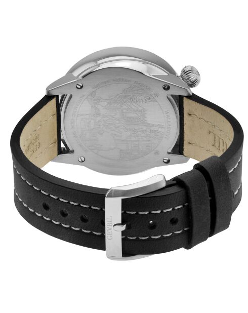 Montre Automatique Homme Wallabout en Cuir noire