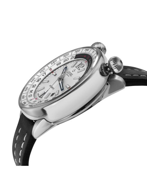 Montre Automatique Homme Wallabout en Cuir noire