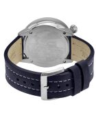 Montre Automatique Homme Wallabout en Cuir bleue
