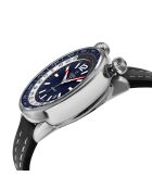 Montre Automatique Homme Wallabout en Cuir bleue
