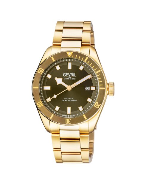 Orologio automatico da uomo Yorkville in acciaio dorato