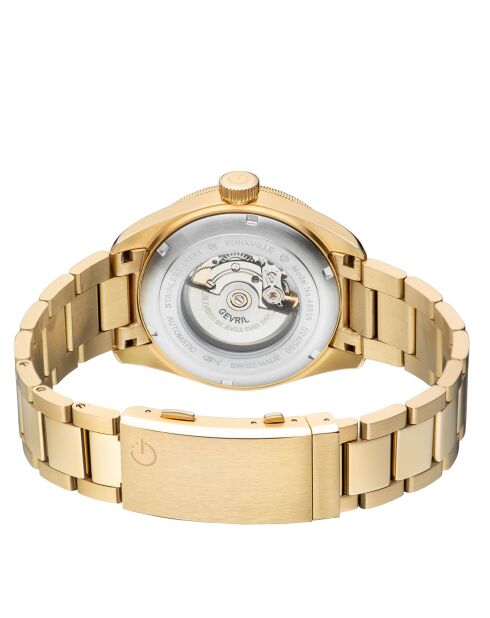 Orologio automatico da uomo Yorkville in acciaio dorato