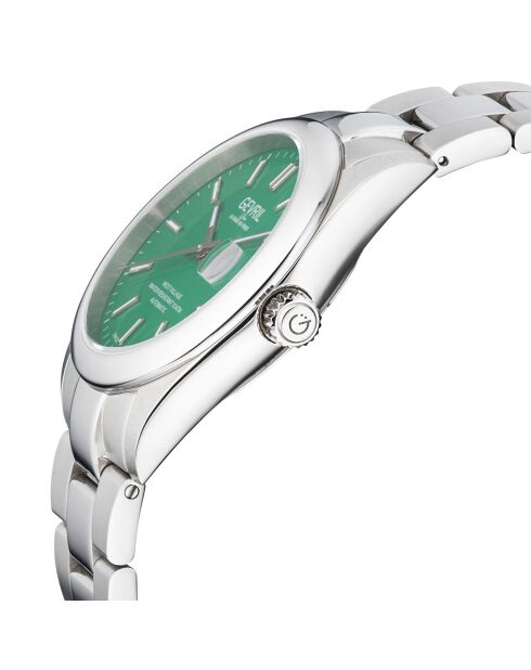 West Village automatisch herenhorloge van zilverstaal
