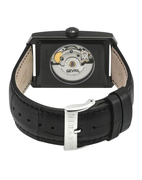 Montre Automatique Homme Manhattanhenge en Cuir noire