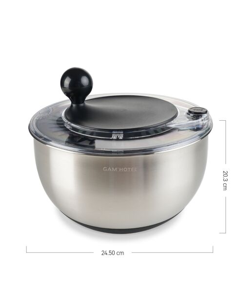 Essoreuse à salade  noir/argenté - 876g