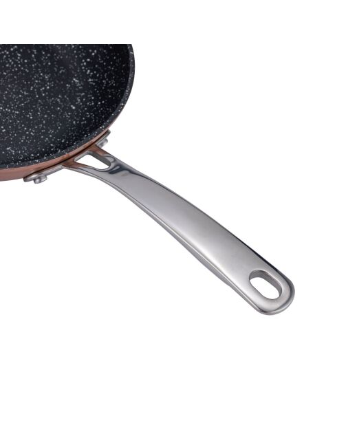 3 Poêles en Céramique Cuivré Élégance Greblon cuivre