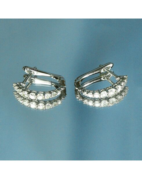 Boucles d'oreilles Euphorie Diamants 0.30 ct or blanc