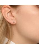 Boucles d'oreilles Diamond Falls Diamant 0.1 or rose
