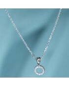 Pendentif Simplicité Diamant 0.05 ct or blanc
