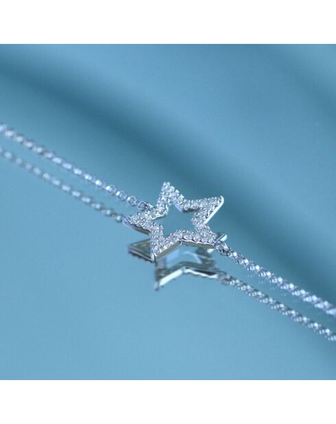Bracelet Perfect star Diamants 0.09 ct or blanc
