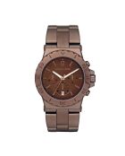 Montre Chronographe Femme en Acier marron