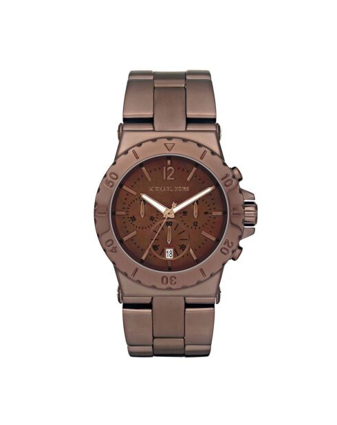 Montre Chronographe Femme en Acier marron