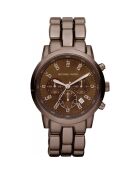 Montre Chronographe Femme en Acier marron