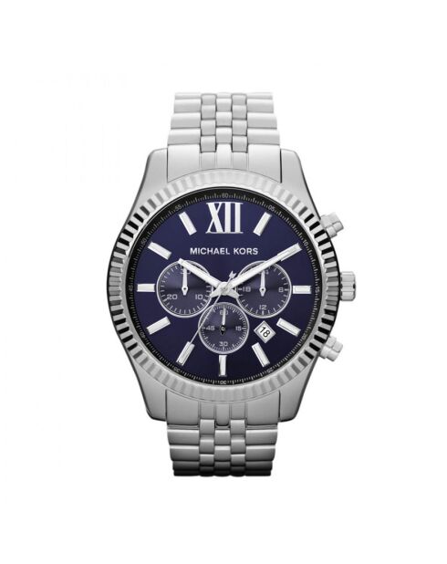 Montre Chronographe Femme en Acier argentée