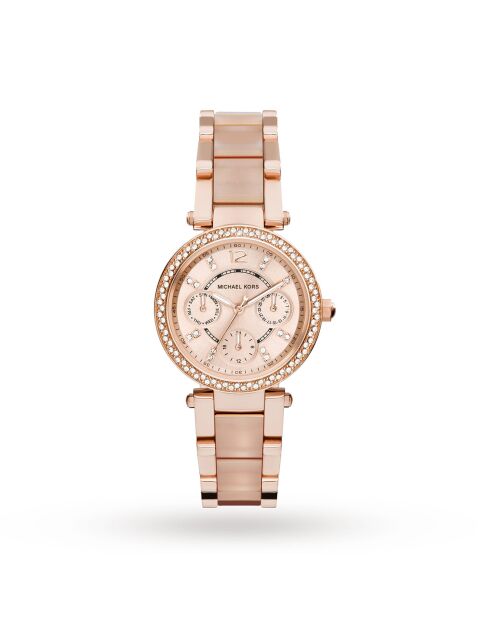 Montre Femme en Acier rose dorée
