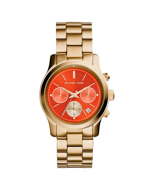 Montre Chronographe Femme en Acier dorée