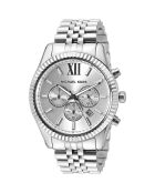 Montre Chronographe Homme en Acier argentée